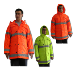 Polyester / PVC Reflektörlü Parka NT-003-A